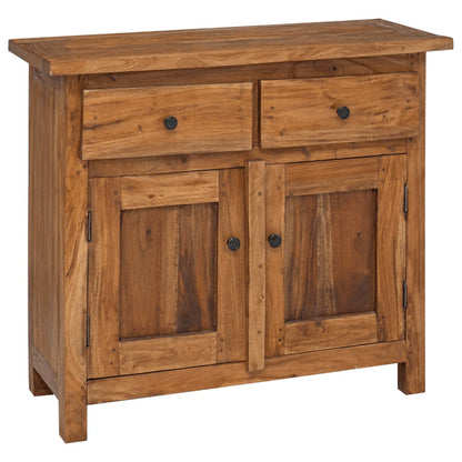 Credenza in Legno Massello di Mogano 75x30x65 cm