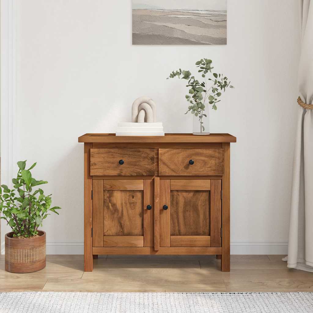 Credenza in Legno Massello di Mogano 75x30x65 cm