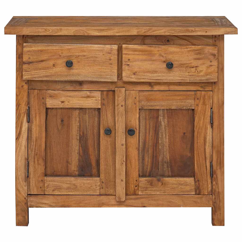 Credenza in Legno Massello di Mogano 75x30x65 cm