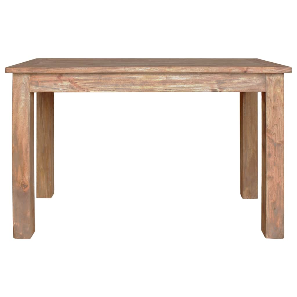 Tavolo da Pranzo in Legno Massello di Mogano 120x60x77 cm
