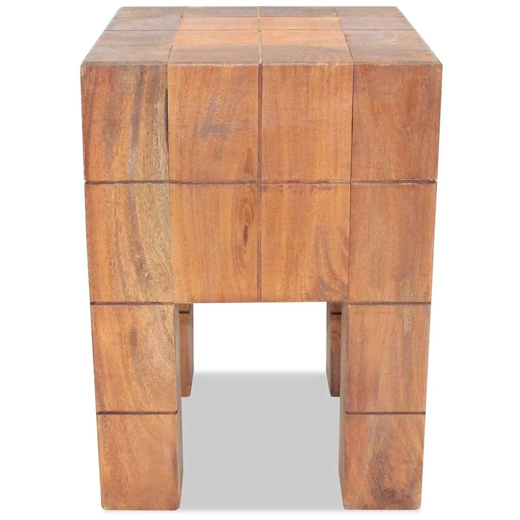 Sgabello in Legno Massello di Mogano | homemem39