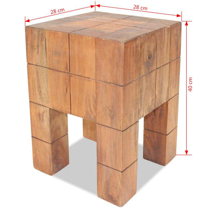 Sgabello in Legno Massello di Mogano | homemem39