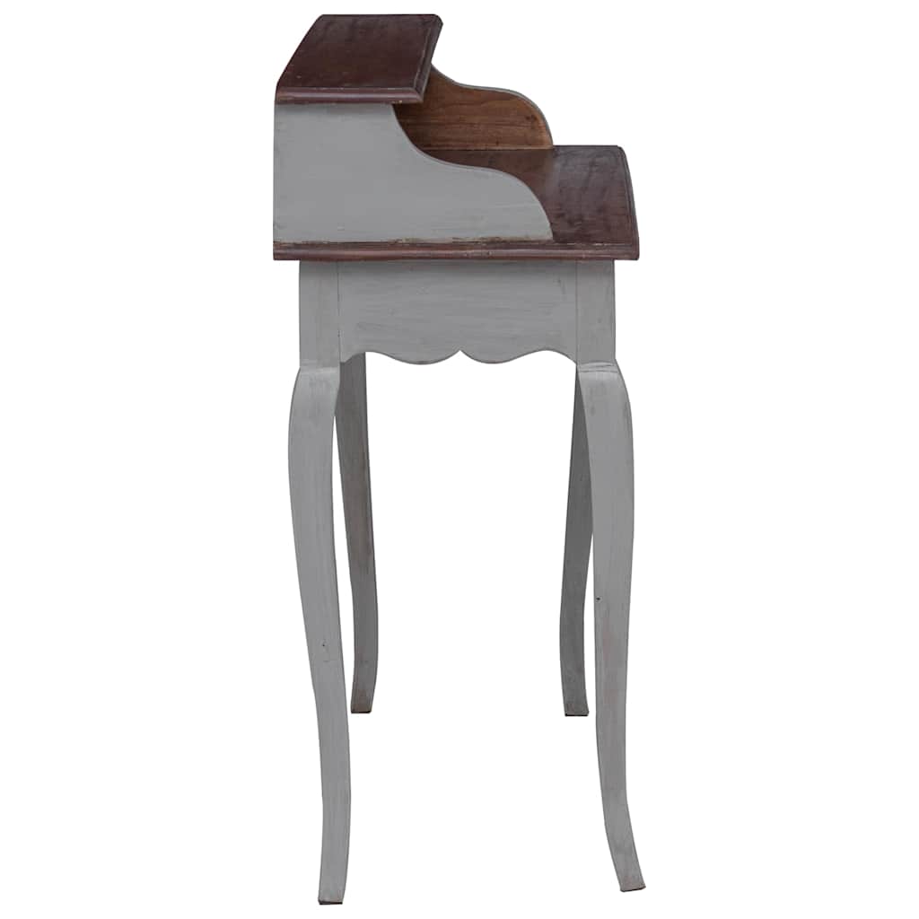 Scrivania in Legno Massello di Mogano 80x40x92 cm