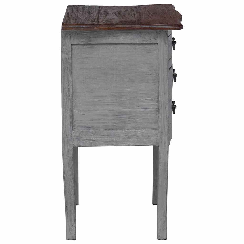 Comodino in Legno Massello di Mogano 48x35x64 cm | homemem39