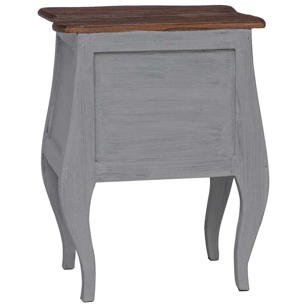 Comodino in Legno Massello di Mogano 48x35x64 cm | homemem39
