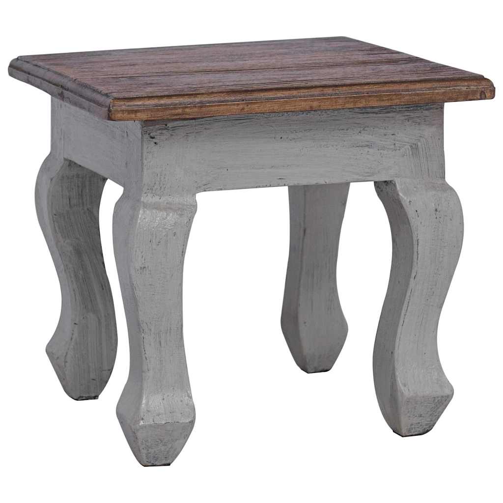 Set Tavolini a Incastro 3 pz in Legno Massello di Mogano