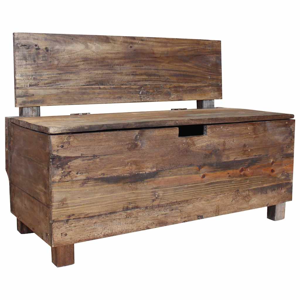 Panca in Legno Massello di Mogano 86x40x60 cm | homemem39