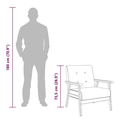 Poltrona Grigio Scuro in Tessuto