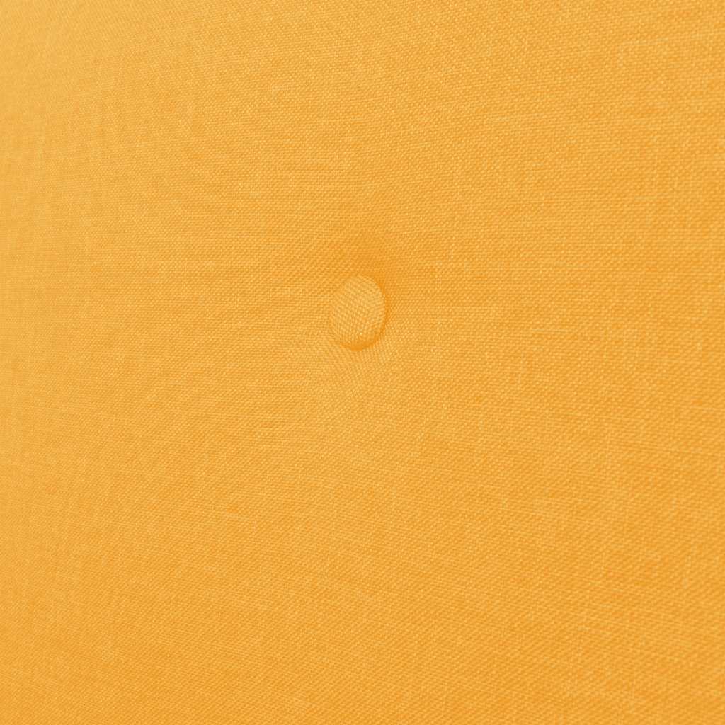 Divano a 3 Posti in Tessuto Giallo - homemem39