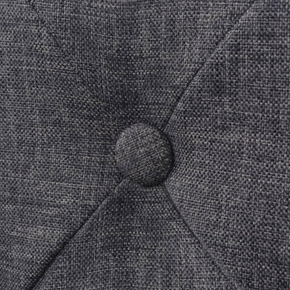 Sgabelli da Bar 2 pz Grigio Scuro in Tessuto