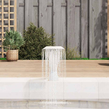 Fontana per Piscina in Acciaio Inossidabile 64x30x52 cm Argento | homemem39