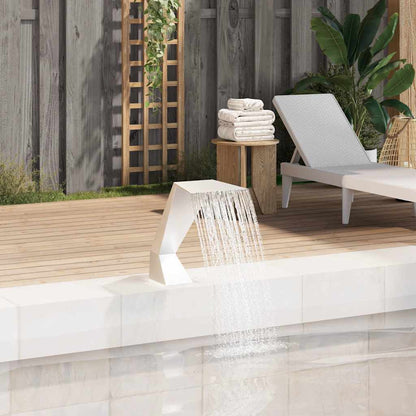 Fontana per Piscina in Acciaio Inossidabile 64x30x52 cm Argento - homemem39