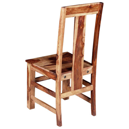 Sedie da Pranzo 6 pz in Legno Massello