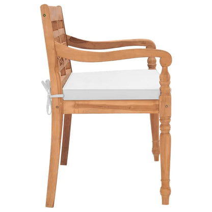 Panchina Batavia con Cuscini 120 cm in Teak | homemem39