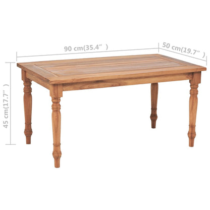 Tavolino Batavia in Legno di Teak 90x50x45 cm - homemem39