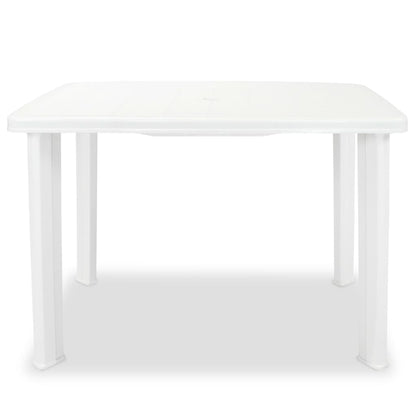 Tavolo da Giardino Bianco 101x68x72 cm in Plastica | homemem39