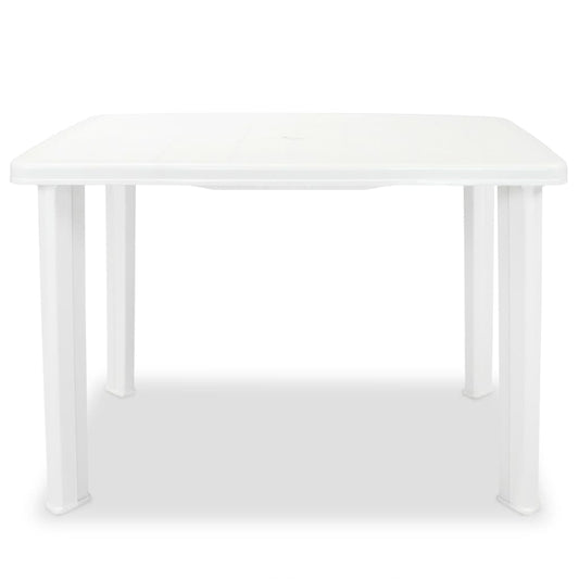 Tavolo da Giardino Bianco 101x68x72 cm in Plastica - homemem39