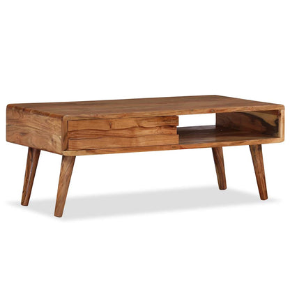 Tavolino da Caffè Massello con Cassetto Intagliato 100x50x40 cm | homemem39