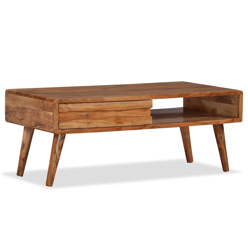 Tavolino da Caffè Massello con Cassetto Intagliato 100x50x40 cm | homemem39