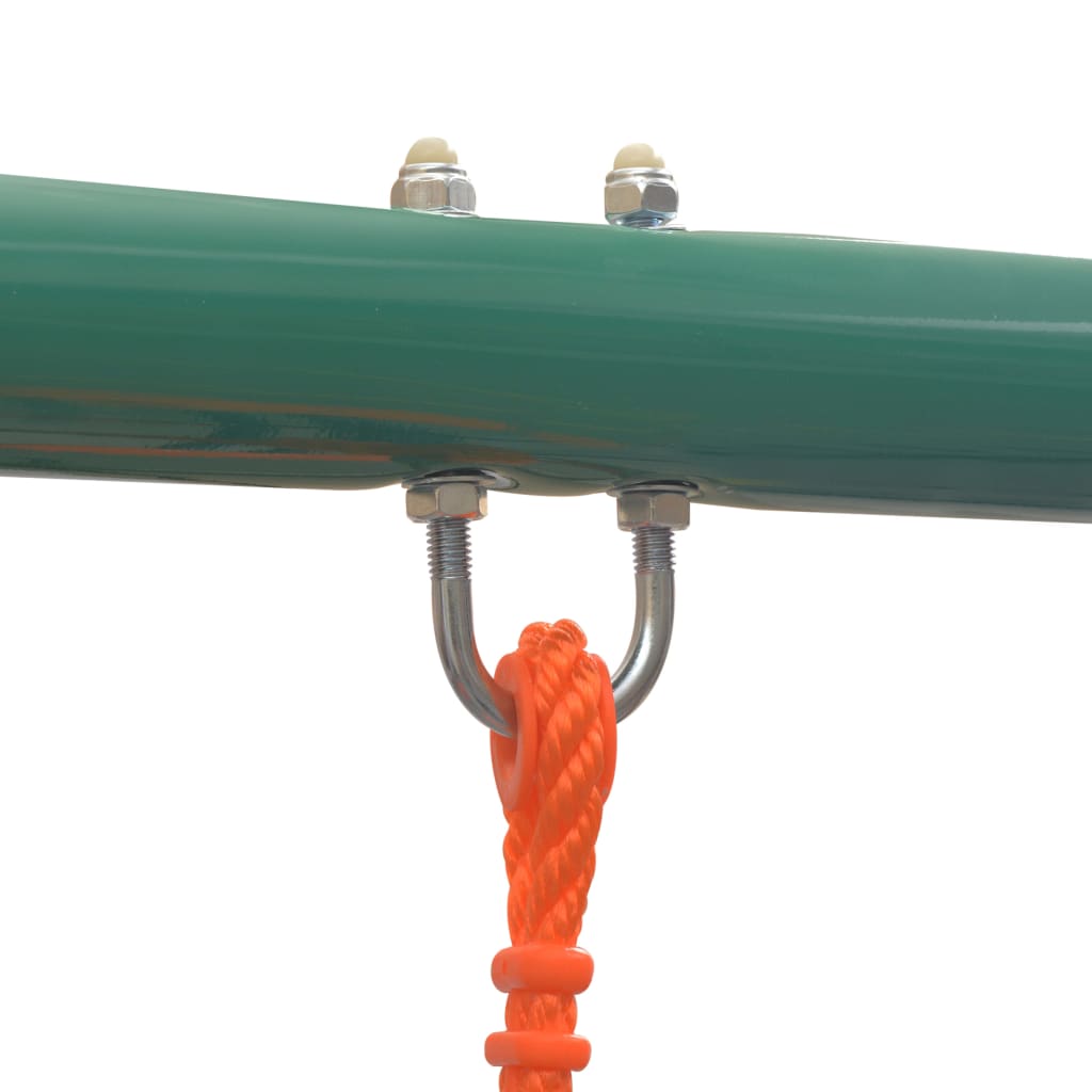 Set Altalene con Scivolo e 3 Sedili Arancione | homemem39