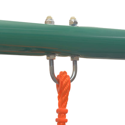 Set Altalene con Scivolo e 3 Sedili Arancione | homemem39