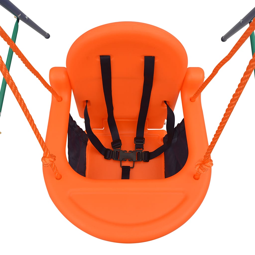 Set Altalena Bimbo con Imbracatura di Sicurezza Arancione | homemem39