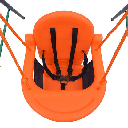 Set Altalena Bimbo con Imbracatura di Sicurezza Arancione | homemem39