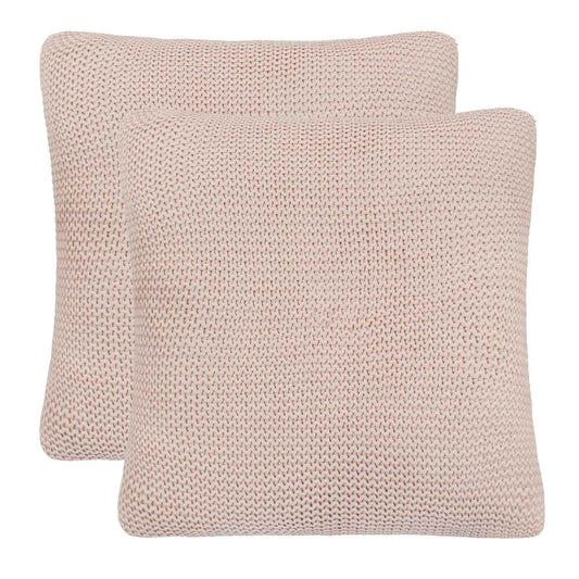Cuscino da Lanciare con cuscino 2 pcs Rosa 45 x 45 cm Cotone