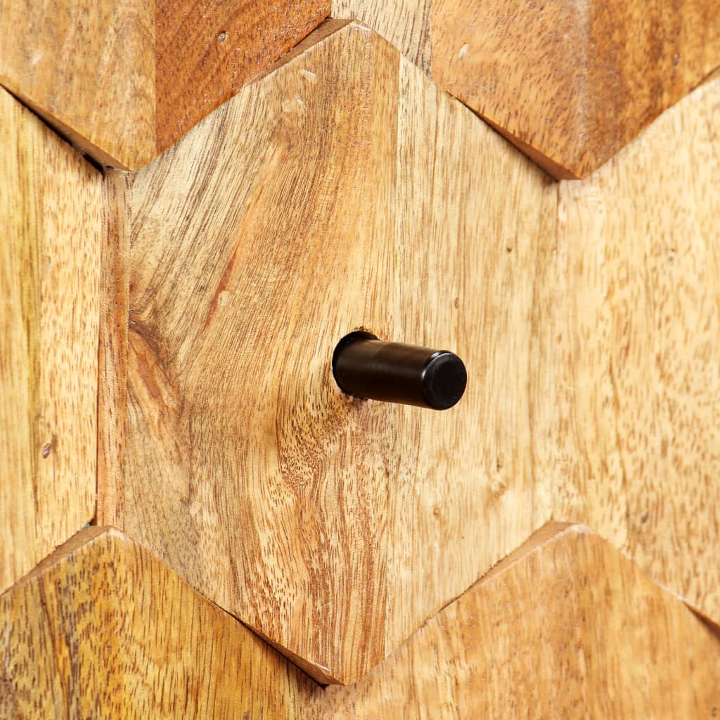 Mobile Porta TV in Legno Massello di Mango 118x35x40 cm