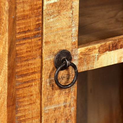 Armadietto a Muro in Legno Massello di Recupero 44x21x72 cm