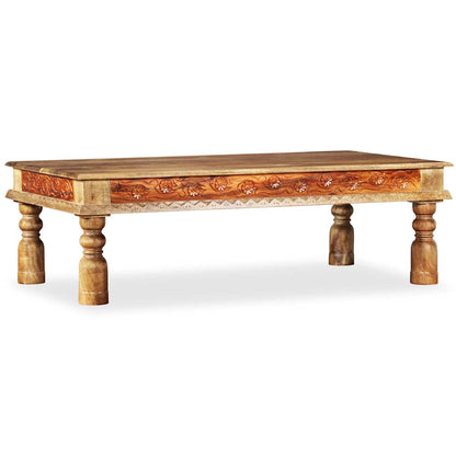 Tavolino da Salotto in Massello di Acacia e Mango 110x60x38cm