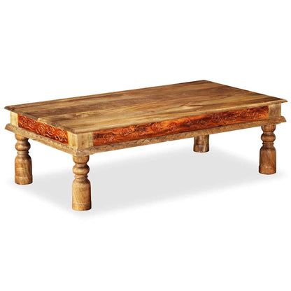 Tavolino da Salotto in Massello di Acacia e Mango 110x60x38cm
