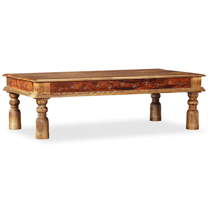 Tavolino da Salotto in Massello di Acacia e Mango 110x60x38cm