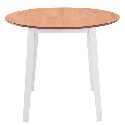 Tavolo per Sala da Pranzo con Ali Rotondo in MDF Bianco | homemem39
