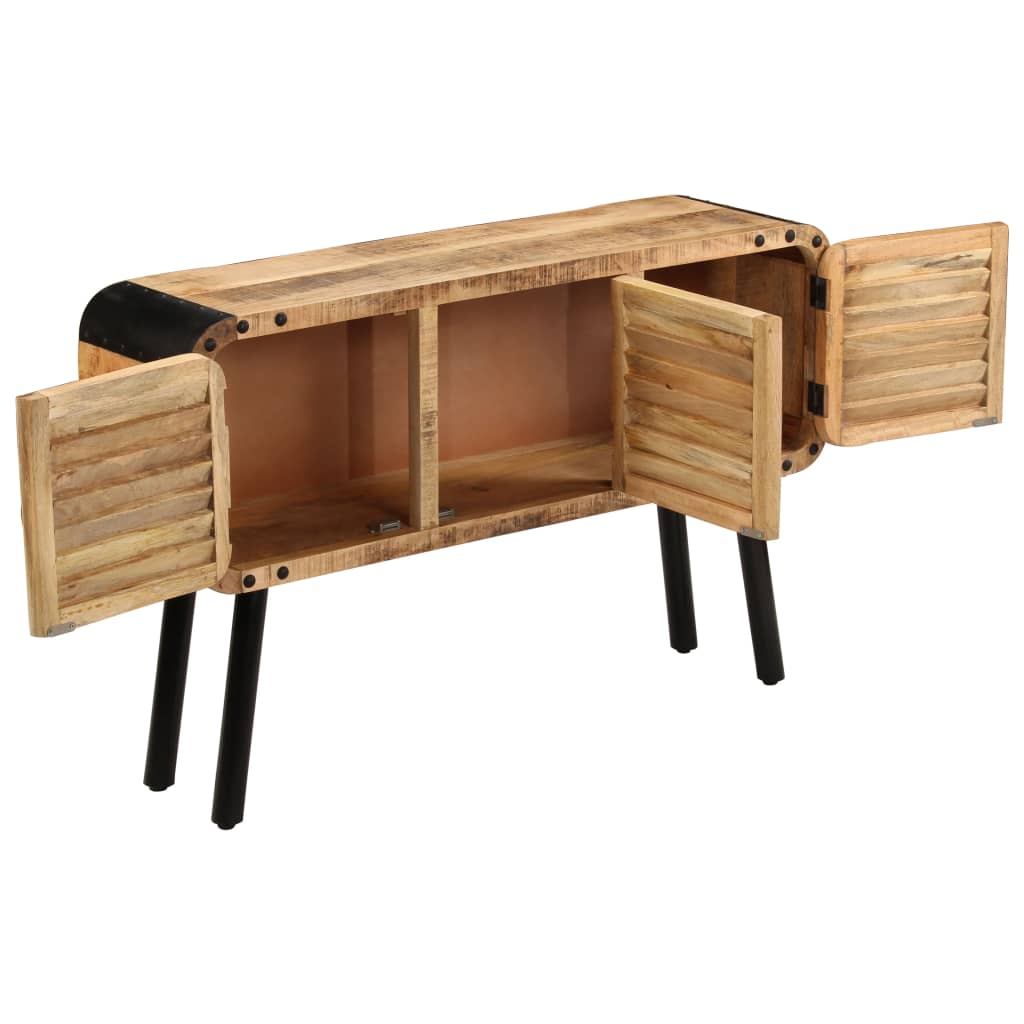 Credenza in Legno Massello di Mango 120x30x76 cm - homemem39