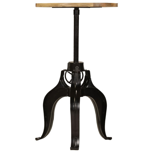 Tavolo da Bar in Legno Massello di Mango 60x(76-110) cm