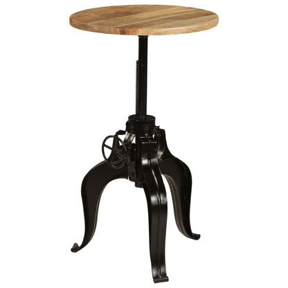 Tavolo da Bar in Legno Massello di Mango 60x(76-110) cm