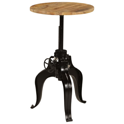 Tavolo da Bar in Legno Massello di Mango 60x(76-110) cm