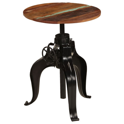 Tavolo da Bar in Legno Massello di Recupero 60x(76-110) cm