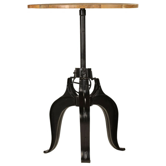 Tavolo da Bar in Legno Massello di Mango 75x(76-110) cm