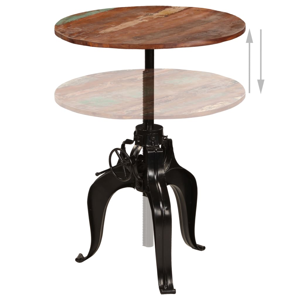 Tavolo da Bar in Legno Massello di Recupero 75x(76-110) cm | homemem39
