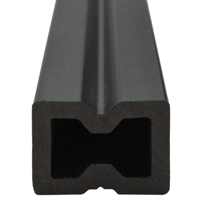 Pavimento per Esterni in WPC con Accessori 10 m² 2,2m Antracite - homemem39