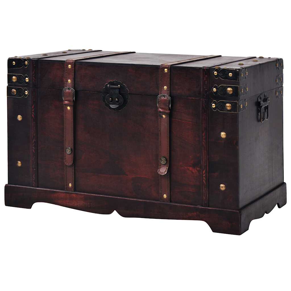 Baule del Tesoro Vintage in Legno 66x38x40 cm
