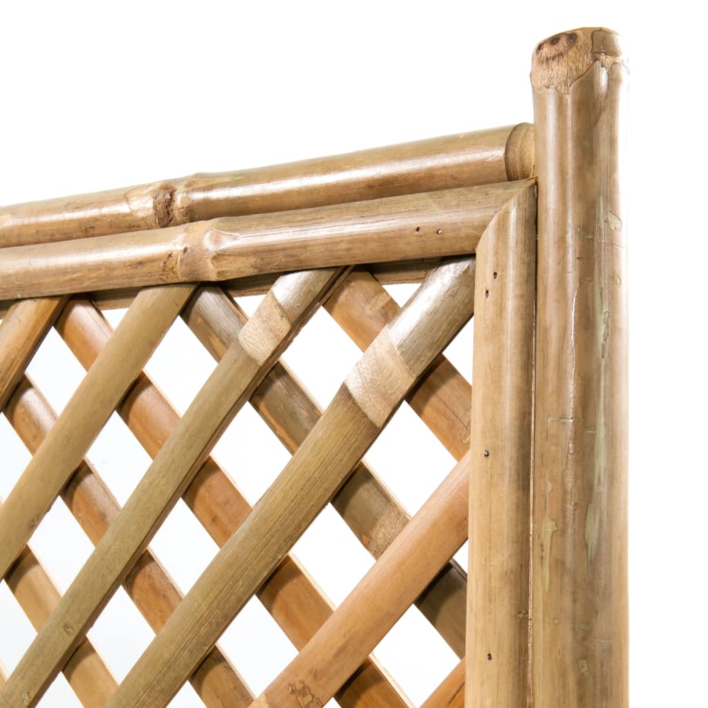 Letto Rialzato da Giardino con Graticcio in Bambù 70 cm | homemem39