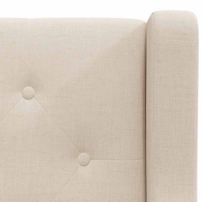 Poltrona Bianco Crema in Tessuto