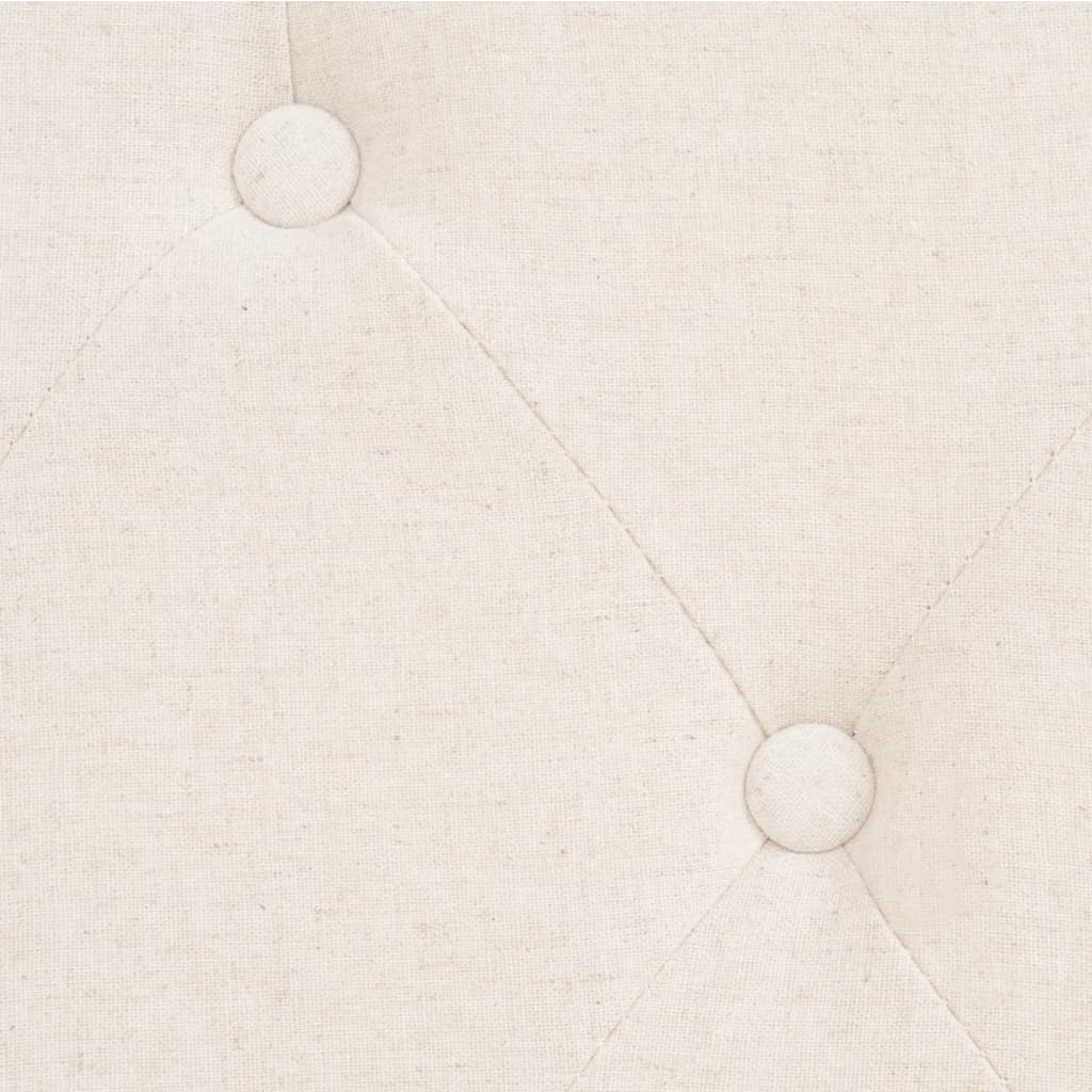 Divano a 2 Posti in Tessuto Bianco Crema | homemem39