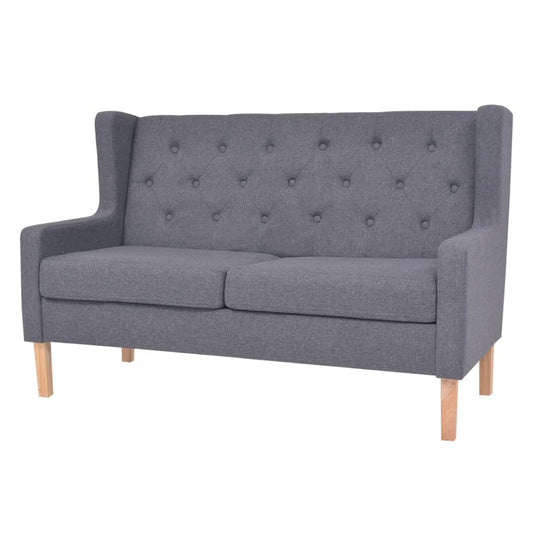 2 Seater Sofa in Gray Fabric