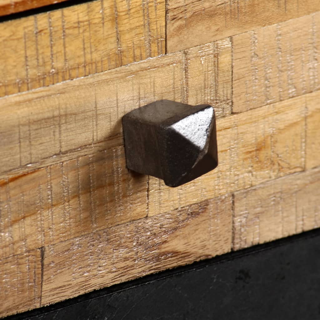 Scrivania in Legno Massello di Teak di Recupero 110x50x76 cm - homemem39