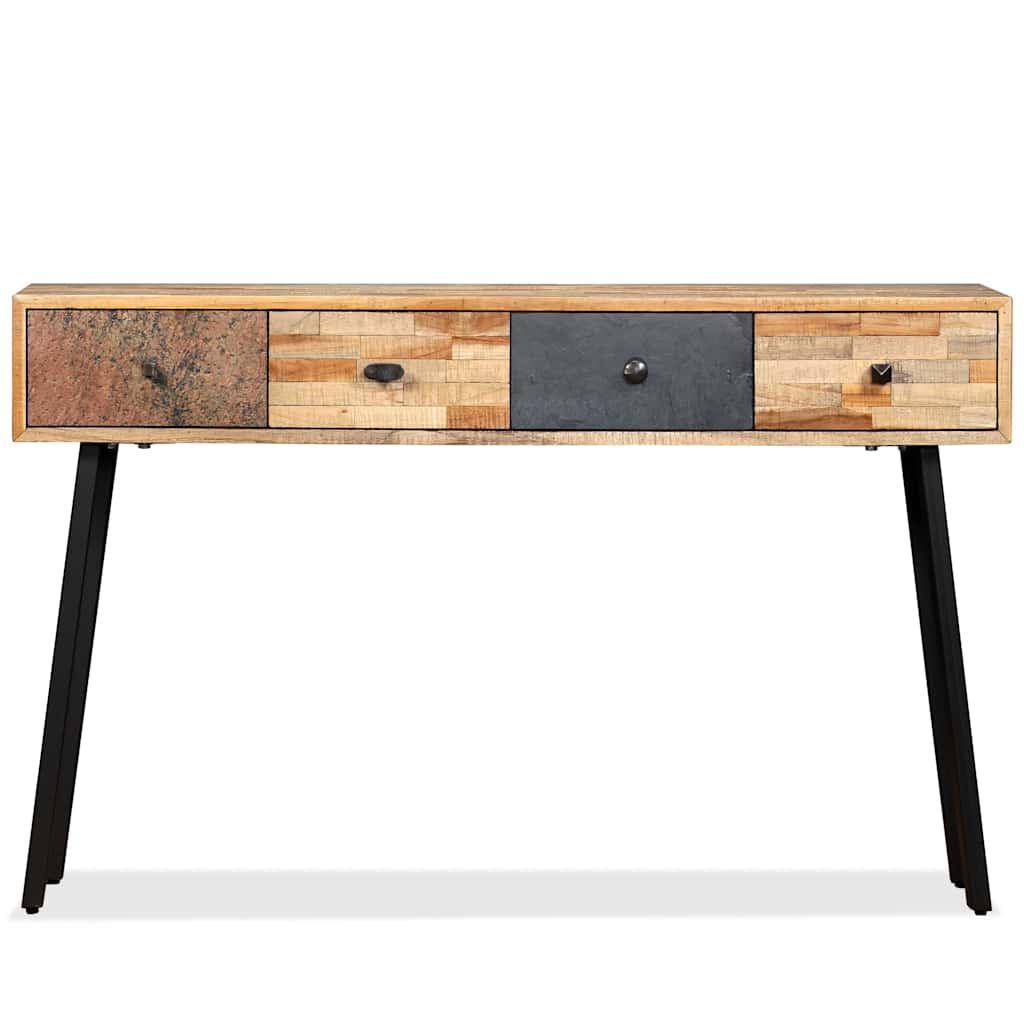 Tavolo Consolle in Legno Massello di Teak 120x30x76 cm | homemem39