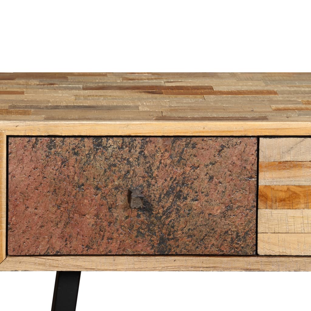 Tavolo Consolle in Legno Massello di Teak 120x30x76 cm | homemem39